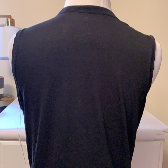 So brand black tank with cut out detailing, new - Picture 6 of 11